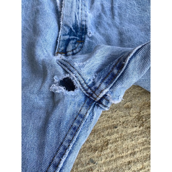 Vintage 90’s LL Bean Distressed Stained Jeans - Picture 4 of 16
